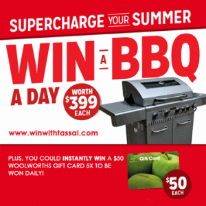 Buy Tassal salmon from Woolworths store for your chance to win a BBQ!
